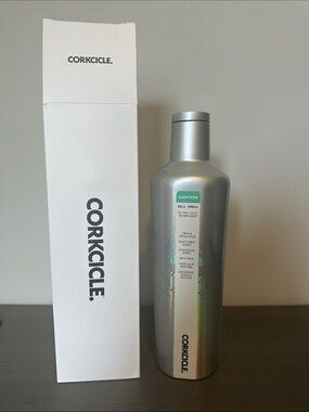 Corkcicle Metallic Silver Canteen Bottle